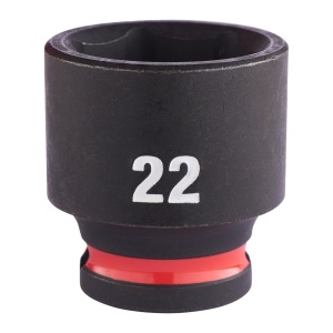 Cheie tubulară de impact MILWAUKEE SHOCKWAVE™ IMPACT DUTY, 3/8" IMPACT SOCKET STD 22mm L34mm - Img 1