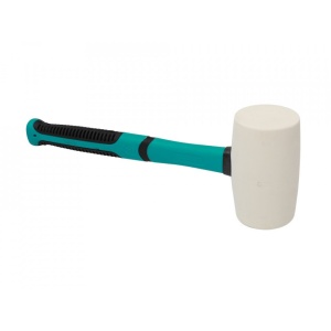 Ciocan cauciuc alb cu maner soft-grip, BIHUI-RMWO24 675g