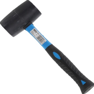 Ciocan cauciuc cu maner fibra de sticla, cap Ø=70 mm, 750 g - Img 1