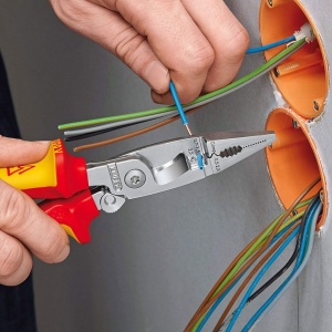 Cleste electrician cu 6 functii, mecanism blocare, izolat 1000 V, KNIPEX, 200 mm - Img 2