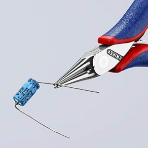 Cleste electronica, cioc rotund, manere bicomponent, KNIPEX, 115 mm - Img 4