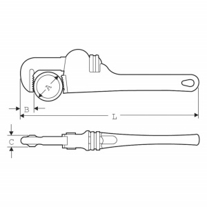Cleste Heavy Duty ECO, lungime 14", Ř 2" - Img 2
