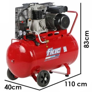 Compresor monofazat profesional 100l, debit 350l/min, FIAC AB100/360MC - Img 7