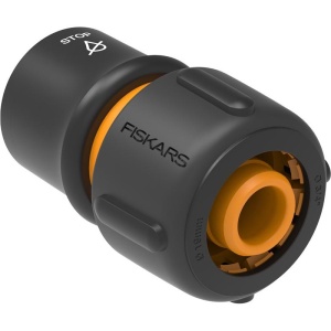 Conector furtun STOP 3/4" (19 mm) Fiskars, tip LB30, din plastic