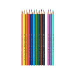Creioane colorate hexagonale unicorni Faber-Castell 10 + 3 culori /set - Img 2