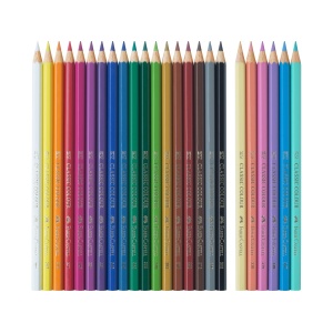Creioane colorate hexagonale unicorni Faber-Castell 18 + 6 culori /set - Img 2