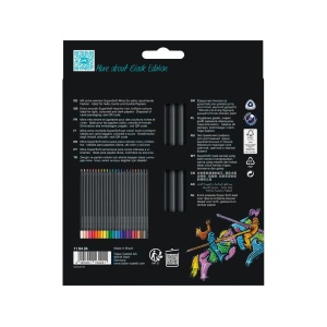 Creioane colorate triunghiulare black edition Faber-Castell 24 culori/set - Img 3