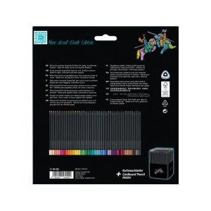 Creioane colorate triunghiulare black edition Faber-Castell 50 culori/set - Img 3
