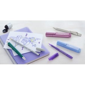 Creion grafit B triunghiular grip 2001 gri Faber-Castell - Img 3