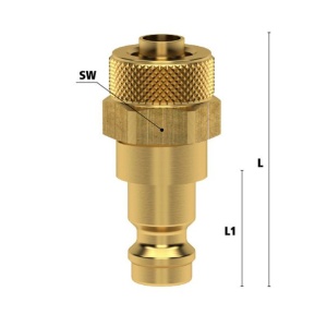Cupla rapida mini tata Ludecke ESM_4_SQ, DN 5, furtun 4x6 mm - Img 2