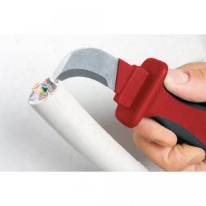 Cutit izolat la 1000 V pentru taiat si dezizolat, WIHA, 200 mm - Img 3