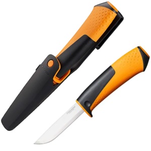 Cutit universal cu ascutitor Fiskars, 225 mm