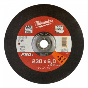 Disc degroșare metal PRO+ ⌀ 230 mm cu 6 mm grosime și diametru interior de 22.3 mm - Img 1