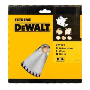 Disc Dewalt DT1090 pentru fierastrau circular, D 165x20x2.0 mm, 48 dinti, pentru taiere universala in lemn, seria Extreme - Img 2