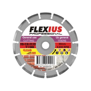 Disc diamantat IUS pentru taiere uz general TG8 - Ø A: 230 mm