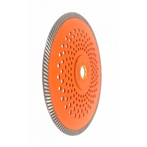 Disc diamantat pentru taiat Granit, Piatra, Beton armat, Materiale dure TURBO Laser 250x30mm (cu inel reductor de 25,4mm) SUPER PREMIUM - DXDY.PMPT.250.30-25 - Img 3
