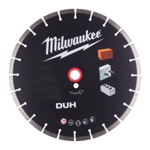 Disc diamantat profesional DUH 400mm, interior 25.4 mm, performanțe excelente de debitare în materiale dure precum betonul armat, blocurile de pavaj și produsele de zidărie