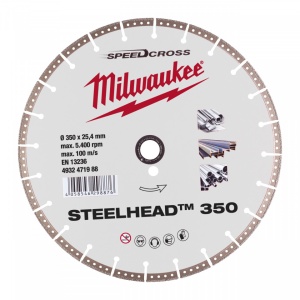 Disc Premium STEELHEAD™ 125 x 22.23 mm cu lățime de tăiere de 2.8 mm, este potrivit pentru oțel, oțel inoxidabil și pentru beton armat puternic. - Img 1