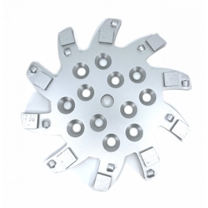 Disc stea cu segmenti diamantati pt. slefuire pardoseli - segment 10 buc DPC - 250 mm - prindere 19mm - DXDY.8501.250.75.010-R - Img 1
