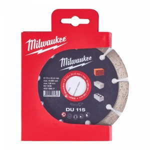 Discuri diamantate DU Milwaukee, disc generalist pentru materiale constructii (Diametru interior disc (mm): 22.23, Tip: DU 115, Diametru disc (mm): 115, Înălțime segment (mm): 10) - Img 2