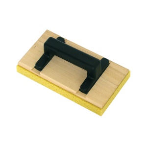 Drișcă din lemn cu baza poliuretanica, mâner pătrat - 14×25