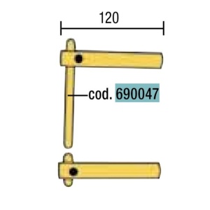 Electrod drept pentru sudura in puncte Telwin 690047, lungime 130 mm, diametru 12 mm