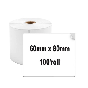 Etichete termice 60 x 80 mm plastic alb pentru imprimanta AIMO Phomemo M200 M220 100 etichete - Img 2