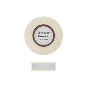 Etichete termice adezive late D30S 14 x 40mm argintii, hartie termica ecologica, 160 etichete rola