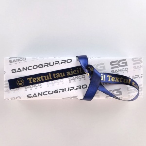 Etichete textile AIMO 12mm x 2m, satin, auriu bleumarin, transfer termic, doar pentru AIMO P12PRO, Q5-RN34 - Img 3