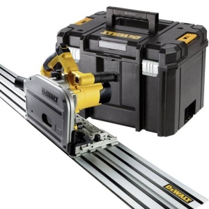 Fierastrau ultra-profesional Dewalt DWS520KTR, 1300 W, adancime de taiere de 55 mm, cu sistemul de ghidare de 1.5m, in valiza TSTAK - Img 2