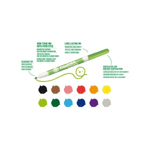 Fineliner Carioca Fabric 10/set - Img 2