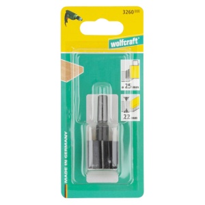 Freza pentru canale Wolfcraft 3260000, 25x22 mm, tija 8 mm - Img 4