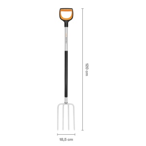 Furca pentru sapat/afanat material vegetal, 1.6 kg, coada 1200 mm, Fiskars XACT (L) - Img 5