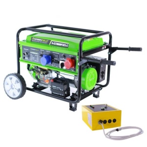 Generator de curent pe benzina Greenfield G-EC11000PEW3-C+ATS_11000, portabil, 400/230V, 9.2 kVA, pornire electrica automatizata, cu panou ATS - Img 3