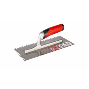 Gletiera dintata cu maner Rubiflex 28cm, 6x6mm - RUBI-74938 - Img 2