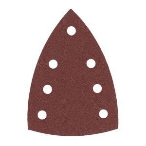 Hârtie abrazivă delta 100x147, 7 găuri, gran 180, 10 buc - Img 1