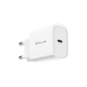 Încărcător priză ultra rapid Tellur 20W PD, USB-C, alb - Img 2