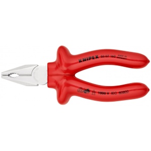 KNIPEX 03 07 160 Patent combinat izolat prin imersie, testat de VDE cromat 160 mm - Img 3
