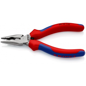 KNIPEX 08 22 145 Cleşte combinat cu vârf cu manşoane multicomponent vopsit negru 145 mm - Img 2