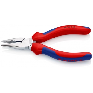 KNIPEX 08 25 145 Cleşte combinat cu vârf cu manşoane multicomponent cromat 145 mm - Img 2