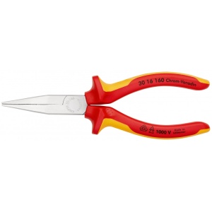 KNIPEX 30 16 160 Patent cu cioc lung izolate, cu manere multicomponent, testate VDE cromat 160 mm - Img 3