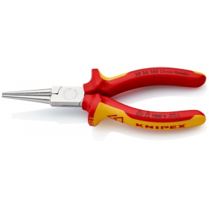 KNIPEX 30 36 160 Patent cu cioc lung izolate, cu manere multicomponent, testate VDE cromat 160 mm