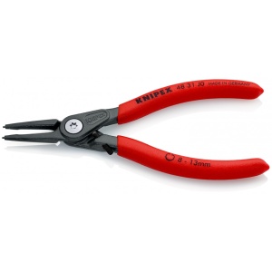 KNIPEX 48 31 J0 clește de precizie pentru inele de siguranță pentru inele interioare cu alezaje cu protecţie la supraîntindere acoperit cu material plastic aderent bonderizat în culoarea gri 140 mm - Img 2