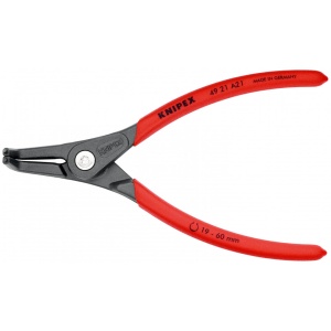 KNIPEX 49 21 A21 clește de precizie pentru inele de siguranță pentru inele exterioare pe axuri acoperit cu material plastic aderent bonderizat în culoarea gri 165 mm - Img 3