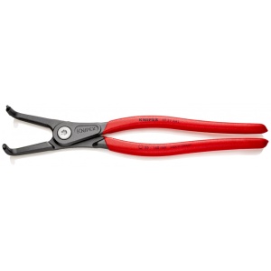KNIPEX 49 21 A41 clește de precizie pentru inele de siguranță pentru inele exterioare pe axuri acoperit cu material plastic aderent bonderizat în culoarea gri 305 mm - Img 2