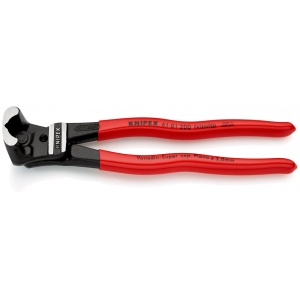 KNIPEX 61 01 200 Tăietor frontal pentru bolțuri cu transmisie mare a forței acoperite cu plastic vopsit negru 200 mm