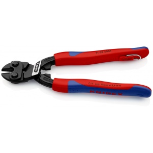 KNIPEX 71 02 200 T CoBolt® Tăietor compact pentru bolțuri cu manşoane suple, multicomponent, cu cârlig de fixare integrat pentru montarea unei siguranţe împotriva căderii vopsit negru 200 mm - Img 2
