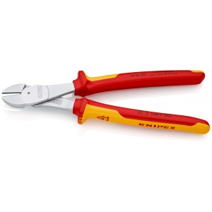 KNIPEX 74 06 250 Șfic de forță izolate, cu manere multicomponent, testate VDE cromat 250 mm - Img 2