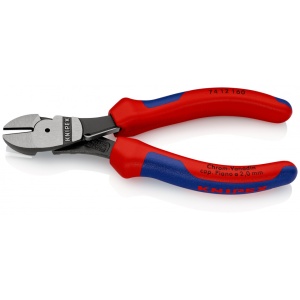 KNIPEX 74 12 160 Șfic de forță cu manşoane multicomponent vopsit negru 160 mm - Img 2