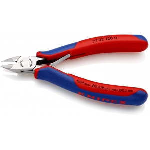 KNIPEX 77 32 120 H Şfic pentru electronică, cu lamă pentru metale dure cu manşoane multicomponent 120 mm - Img 2